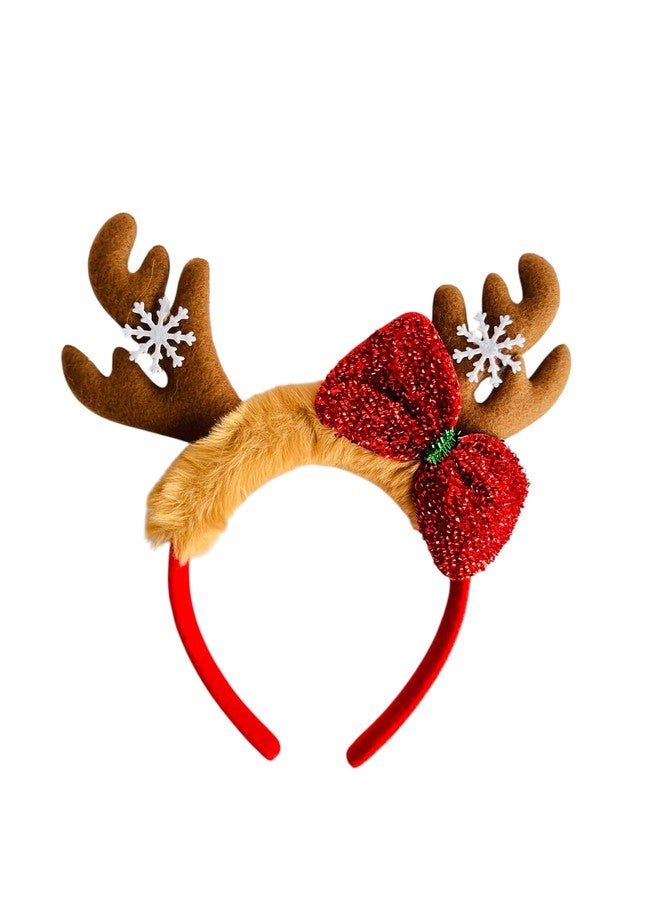 PartyToko 2pcs Christmas Headbands Adorable Luminous Hair Hoops Headdress Santa Claus Snowman Headband for Christmas Costume and Decoration - Pack of 2pcs - Image 4